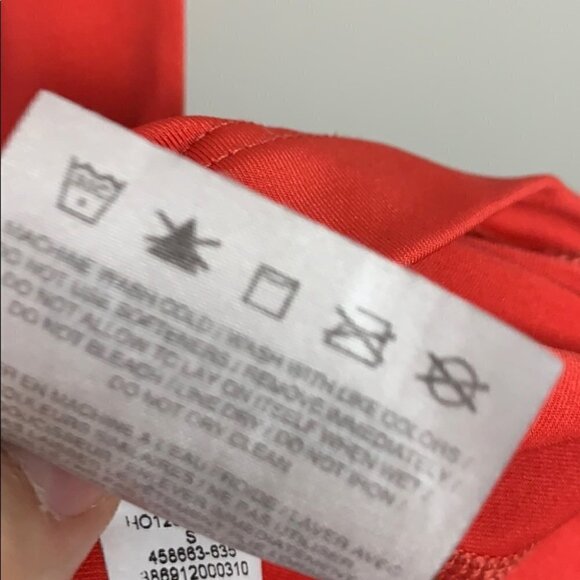 NIKE pro orange red V neck t-shirt - Picture 3 of 3